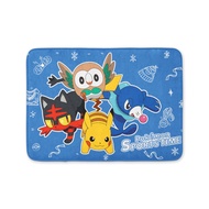 Pokemon Memory Foam Bath Mat Pikachu Eevee Rowlet Popplio Litten 40 X 60cm Anti Slip Absorbant