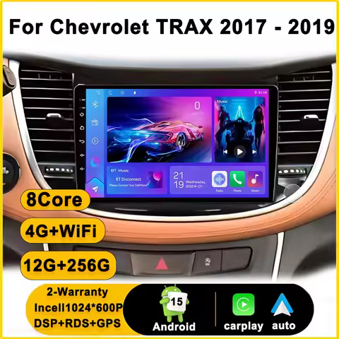 9 Inch Android Radio Carplay For Chevrolet TRAX 2017 2018 2019 Multimedia Player Navigation No 2din 