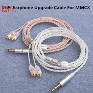 UK HiFi Earphone Upgrade Cable MMCX 3.5mm 1.2m Silver Plated Core Cable For  IE200/IE300/IE600/IE900