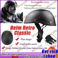 PROMO!!! 【Kapal 24 Jam】 Helm harley davidson original Half helmet Topi keledar motosikal Electric ca