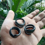 cincin akar bahar hitam unik termurah rn 453