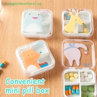 FBSG Cute Cartoon Mini Storage Medicine Pill Box Portable Empty Travel Accessories HOT