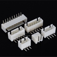 (10 Pcs) Curved Foot XH2.54 White Pin Connecting Terminal 2P/3P/4P/5/6/7/8/9P10P11P12P