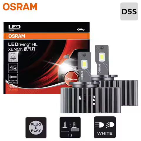 OSRAM LEDriving XENON D5S LED Car Head Light HID 12/24V 45W 6000K White Canbus Free LED Bulb Replace