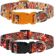 Kolar Anjing Kesyukuran untuk Anjing Besar, Kolar Anjing Musim Gugur untuk Anjing Lelaki Perempuan, 