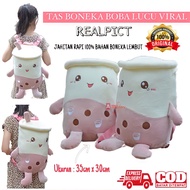 ( BISA COD ) PROMO TAS RANSEL ANAK BENTUK BOBA / TAS PUNGGUNG BONEKA BOBA / TAS ANAK BONEKA BOBA LUC