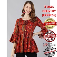 Kurti Designer Indian Kurtis Top Tudung Sarung Palazzo Punjabi Suit Readymade UD32989APTP