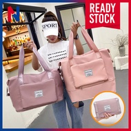 Foldable Waterproof Nylon Travel Bag Luggage Organizer | Beg Baju Sukan Lipat Kalis Air Melancong