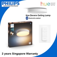 Philips Hue White Ambiance Devere Smart Ceiling Light Dimmable (Bluetooth Enabled)