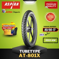 ASPIRA TUBETYPE (NON TUBELESS) AT-801X / AT801 X ASPIRA OUTER TIRE/ Ring 17 275-17 (80/90-17) TUBETY
