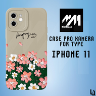 Soft Case PROCAMERA iPhone 11 - Casing Terbaru MEGACASE [ FLOWERS ] Silikon Hp - Case Mewah - Case M