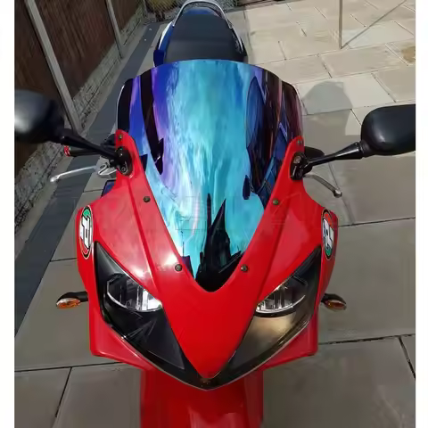 Motorcycle Double Bubble Windshield WindScreen Screen For 2001 2002 2003 2004 2005 2006 Honda CBR600