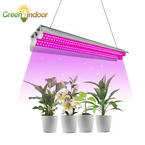 LED Grow Light 100W Full Spectrum 400nm-830nm Phyto Lamp 50cm Growing LED Lighting Double Tube For H