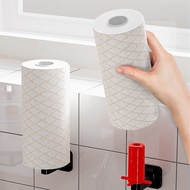 Hanging Kitchen Towel Tissue Holder Toilet Roll Self Adhesive Wall Holder Tempat Gantung Tuala Dapur