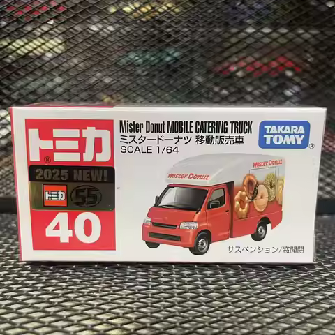 Takara Tomy Tomica No. 40 Mister Donuts Mobile Sales Car Casting Static Alloy Car Vehicle Diecast Me