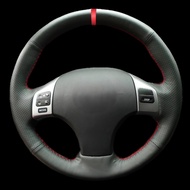 DIY Artificial leather Suede Carbon Fiber Customized Hand-stitched Car Steering Wheel Cover For Lexu