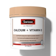 Organic Calcium Supplement Calcium + Vitamin D Ultiboost Swisse 150 Tablets (Swisee Calcium)
