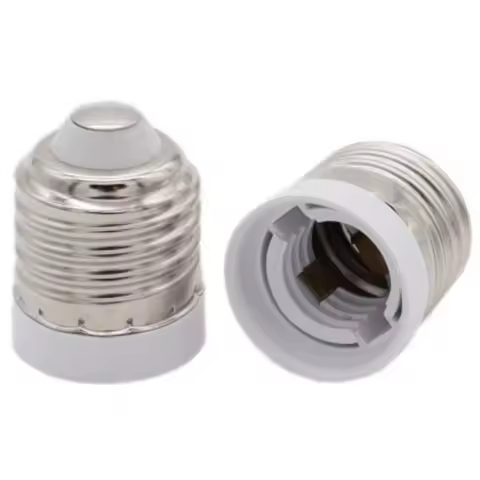 2pcs Universal E27 to E17 Led Lighting Halogen Lamp Holder Screw Bulb Lamp Base LED Saving Light Lam