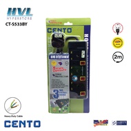 CENTO 3 Pin Socket Outlet Black & Yellow with Neon 2 Meter CT-S533BY/CT-S534BY/CT-S535BY