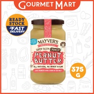 MAYVERS PEANUT BUTTER SPREAD 375G SELECTION (NO OIL NO SALT NO SUGAR)
