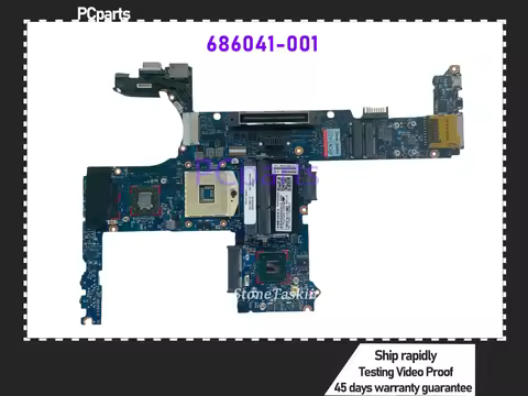 PCparts Best Value FRU 686041-001 For HP EliteBook 8470P 6470B 8470W Laptop Motherboard SLJ8A RAM DD