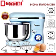 DESSINI ITALY 8 Speed Electric Stand Mixer Egg Beater Blender Grinder Dough Whisk Mesin 4.5L Bowl Pengadun Bancuh Telur