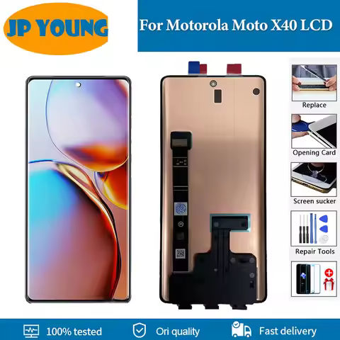 6.7" Original For Motorola Moto X40 LCD Display XT2301-5 Touch Panel Screen Digitizer Assembly For M
