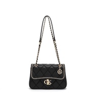 CK & WQ โซ่ถักกระเป๋าสตรีกระเป๋าสะพายข้างสะพายไหล่ของผู้หญิงย้อนยุคที่สง่างาม