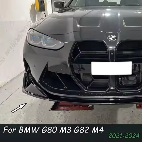 Front Bumper Lip Splitter Diffuser Spoiler Bumper Guard Protector Accessories For BMW M3 G80 M4 G82