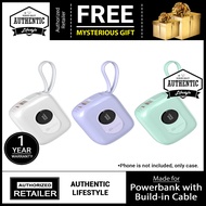 Hoda 10000mAh Build-In Dual Cable Power Bank with CCC Certified Fast Charging