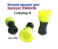 Nozzle mangkok Lubang 8 | Nozzle Sprayer Elektrik Plastik | Nozzle Swan Plastik | Spuyer Fleksibel | Spuyer Plastik