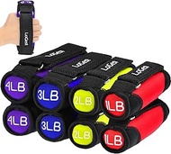 LoGest Soft Hand Weights with Adjustable Straps - Comes in 1LB Weights 2LB or 3LB 4LB - Comfortable 