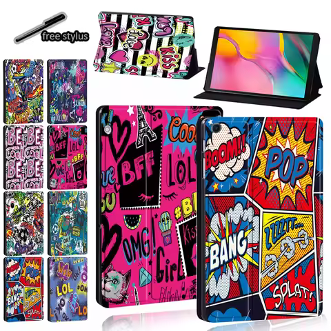 Tablet Case for Samsung Galaxy Tab S6 Lite/Tab A7/Tab A A6/Tab A 9.7/Tab S5e/Tab A 8/s4/6/7 Graffiti