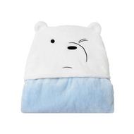 มาใหม่!! ผ้าห่ม ผ้าห่มคลุมตัว ผ้าห่มมีหมวก ผ้าคลุมกันหนาว We Bare Bears Collections 4.0 Throw Blanke