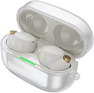Cover Case Compatible with Sony WF-1000XM4 Earbud, Upgrade TPU Durable Sony WF-1000XM4 Case Wireless Earbuds Protective Cover with Keychain (HD Transparent)