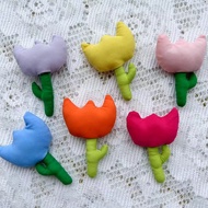 Tulip Flower Smiley Flower Cute Cartoon Brooch Accessories Clothing Accessories Accessories Shoes So