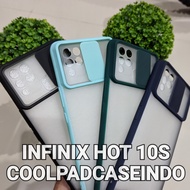 soft case infinix hot 10s slide sliding case camera protection