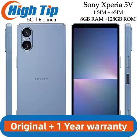 Original unlocked Sony Xperia 5V Japanese version 5G 128GB ROM 8GB RAM 6.1 " Snapdragon Gen 2 finger