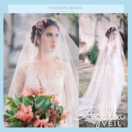 AZALIA WEDDING VEIL [TULLE VEIL]  Veil Nikah / Veil Tunang / Simple Veil / Veil Kahwin