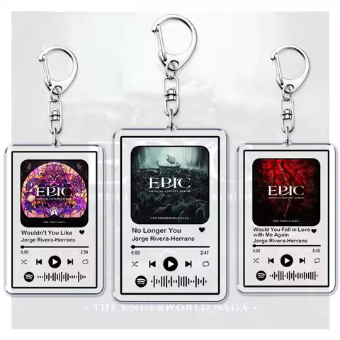 Popular Epic The Musical Keychains for Women Accessories Bag Odysseus Poseidon Greek Mythology Music