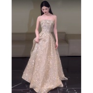 New Sparkling Glamorous Banquet Evening Gown