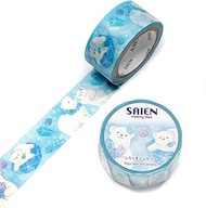 SAIEN UR-4046 Masking Tape, Polar Bear Jewelry, 0.8 inches (20 mm) x 23.4 ft (7 m)
