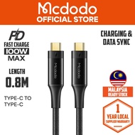 MCDODO CA876 THUNDERBOLT 3 USB-C CABLE 0.8M (BLACK)