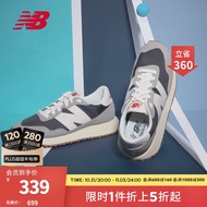 NEW BALANCE NB官方男鞋女鞋237系列舒适透气潮流百搭时尚复古运动休闲鞋 浅灰/深蓝色 MS237SC 36(脚长22cm)