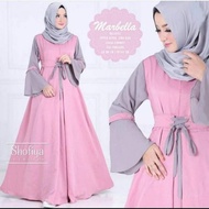 BAJU GAMIS WANITA MARBELA DRESS M L XL