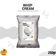 WHIP CREAM TOPPING 250GR / BUBUK WHIP CREAM / WHIPPED CREAM POWDER / WHIPPING CREAM TOPPING