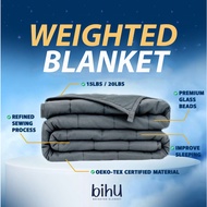 Adult Weighted Blanket Compression for Insomnia heavy blanket queen size 15lbs Gravity Blanket Bihu