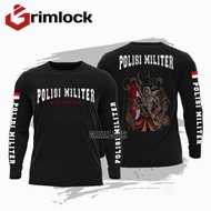 Kaos Polisi Militer / Angkatan Udara / Pom AU / Tangan Pendek / Tangan Panjang