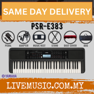 2025 Brand Authenticity Yamaha PSR-E383 61-Keys Keyboard with Bench, Stand, Pedal, and Accessories (