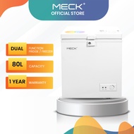 MECK Chest Freezer Single Door (80L -150L) / Peti Sejuk Beku